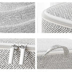 Kit com 3 Sacos organizadores em TNT para Edredons com Tampa, Zíper e Dobrável À prova de Poeira